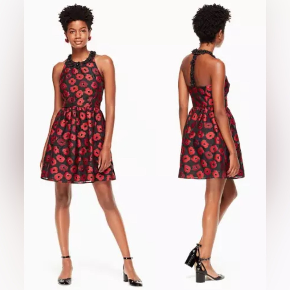 Kate Spade Poppy Jacquard Dress NWT Size 4